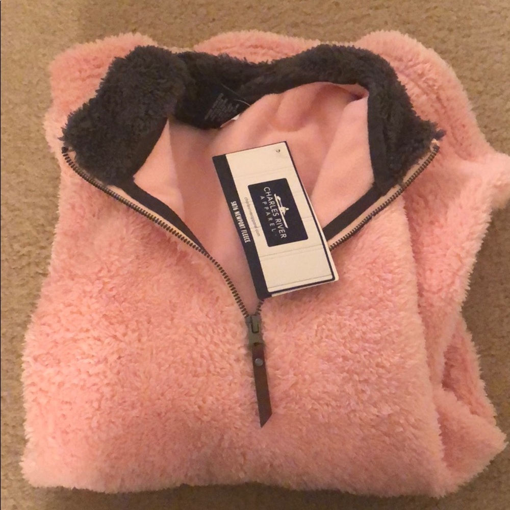 Charles River Apparel quarter zip fleece.